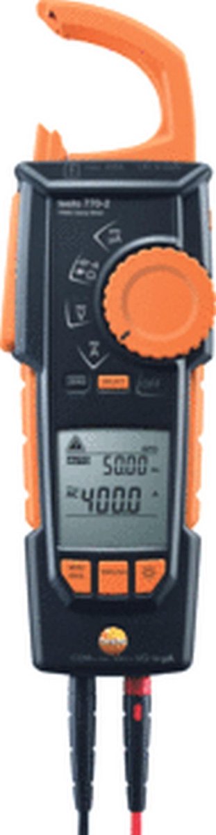 testo 770-2 Pinza amperometrica, Multimetro portatile digitale CAT III 1000 V, CAT IV 600 V Display (Counts): 4000