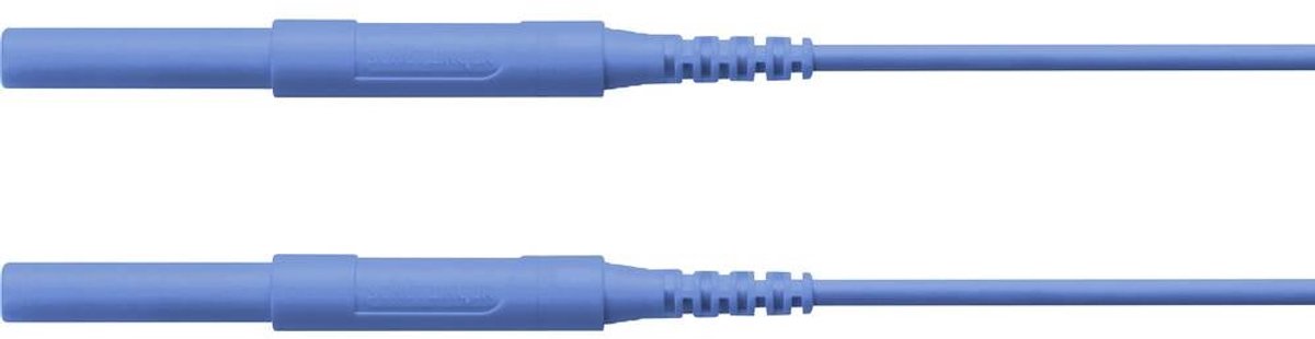 Schützinger Puntali di sicurezza Spina 4 mm Spina 4 mm 200.00 cm Blu 1 pz.