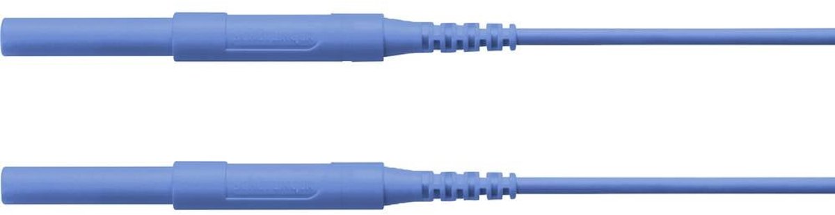 Schützinger Puntali di sicurezza Spina 4 mm Spina 4 mm 150.00 cm Blu 1 pz.