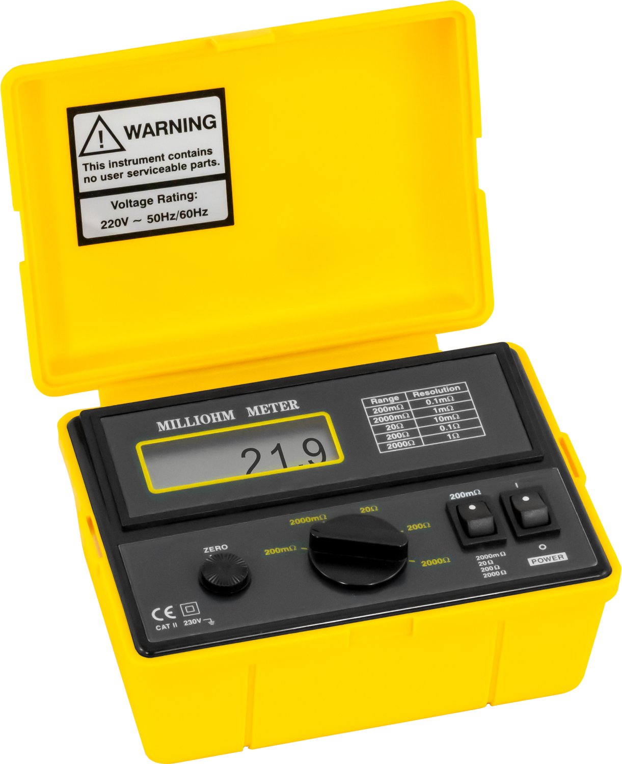 PCE Instruments PCE-MO 2001 Ohmmetro, Tester di prova di continuità