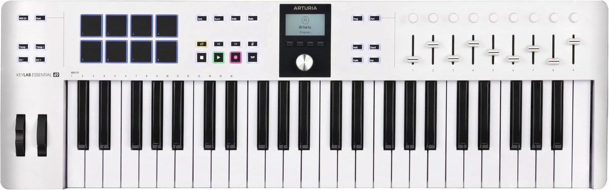 Arturia KeyLab Essential 49 mk3 Tastiera digitale Bianco