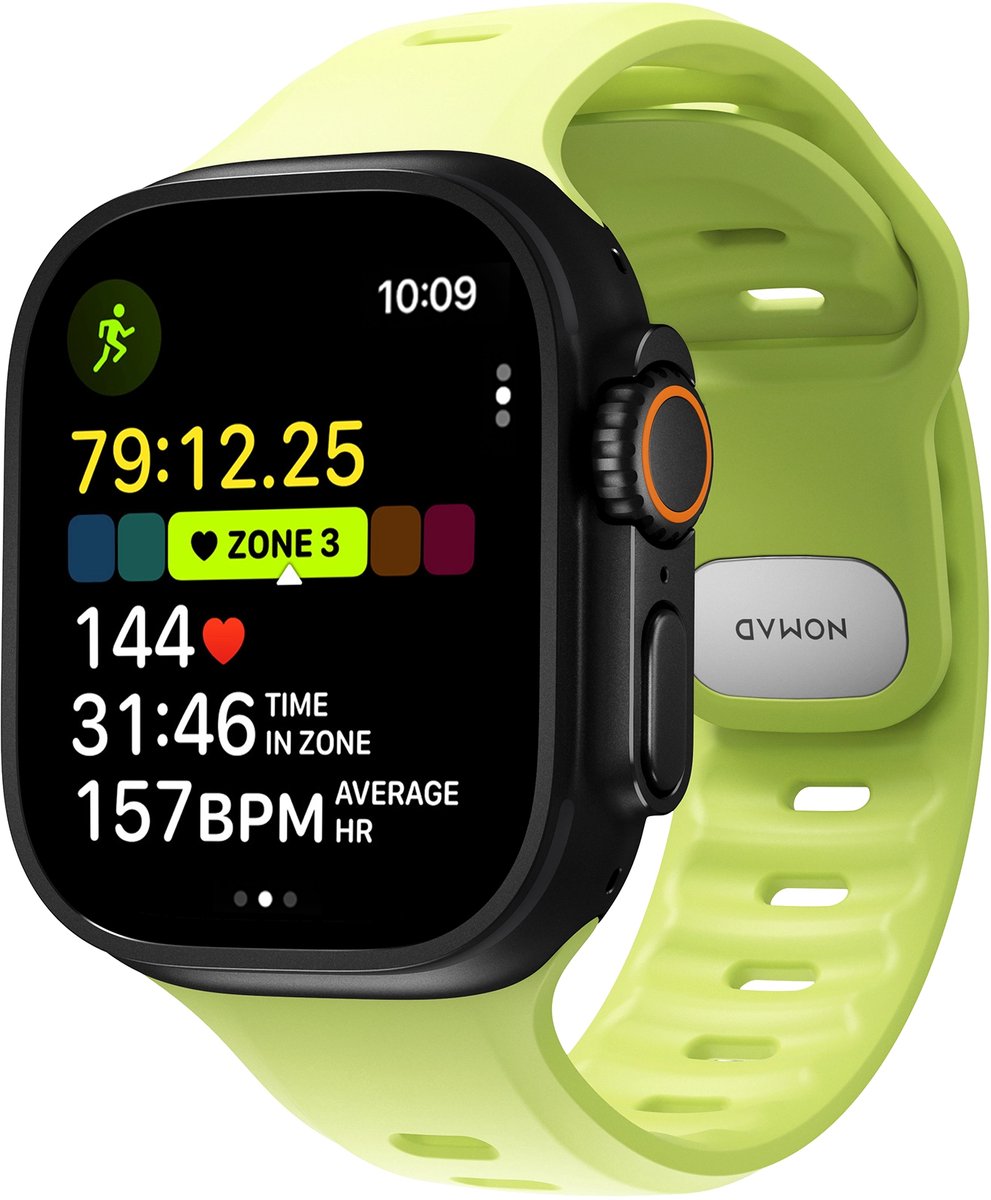 Nomad Nomad Tempo Band 49mm Lime Cinturino da polso Verde chiaro