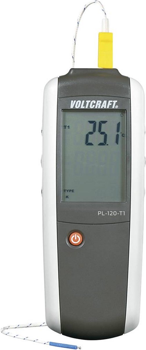 VOLTCRAFT PL-120 T1 Termometro -200 - +1372 °C Sensore tipo K, J