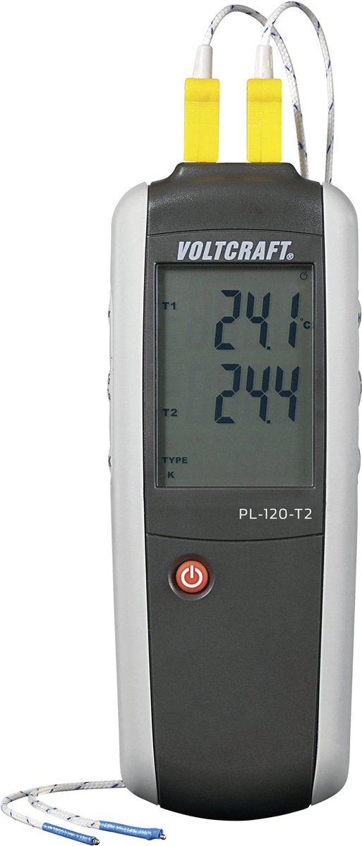 VOLTCRAFT PL-120 T2 Termometro -200 - +1372 °C Sensore tipo K, J