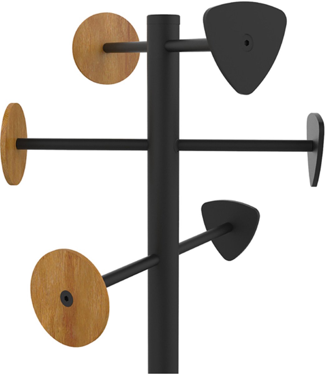 Unilux Bora Bamboo stumtjener, hvid/bambus