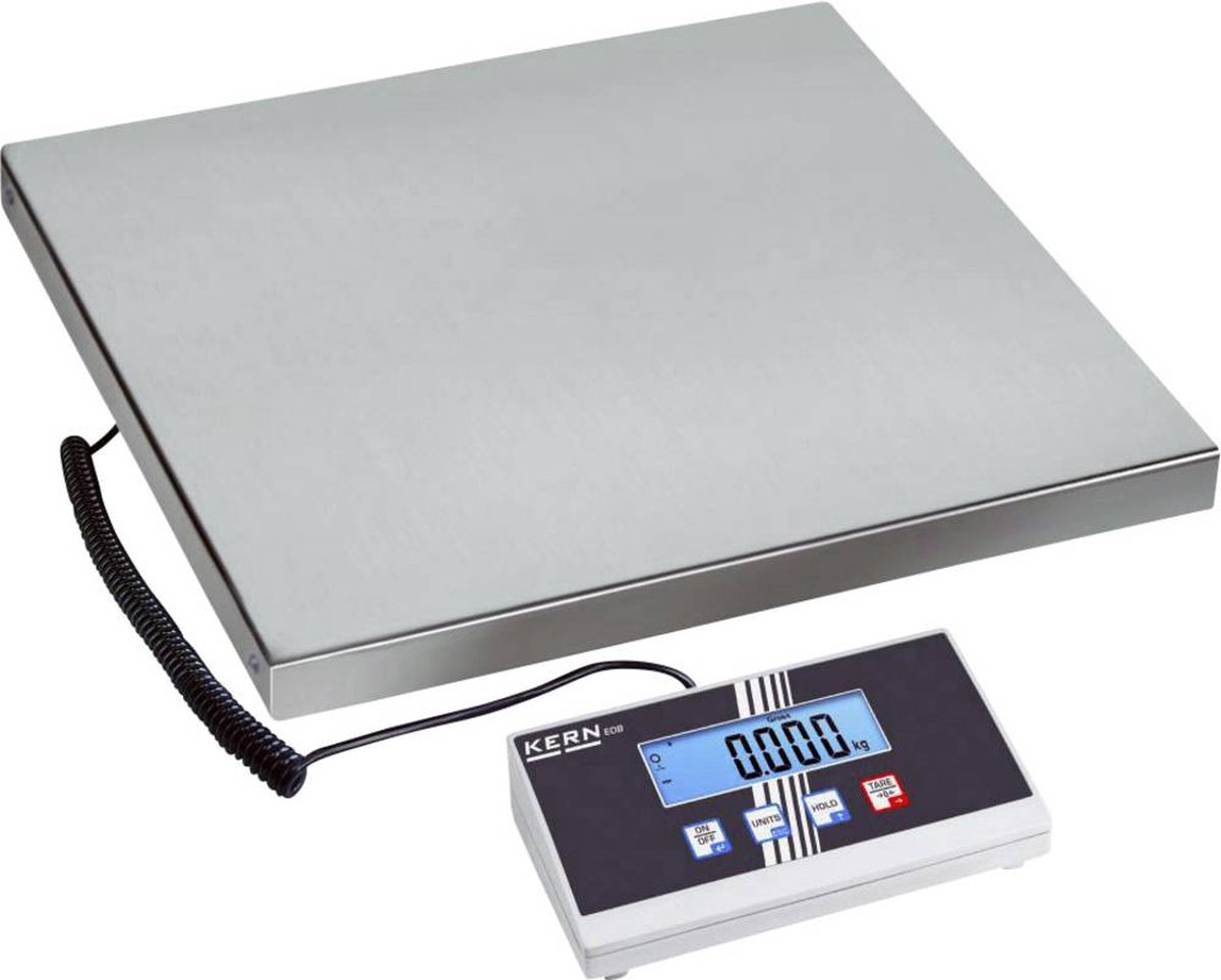 Kern EOB 60K20L Bilancia a piattaforma EOB 60K20L Portata max. 60 kg Risoluzione 20 g via alimentatore a spina Argento