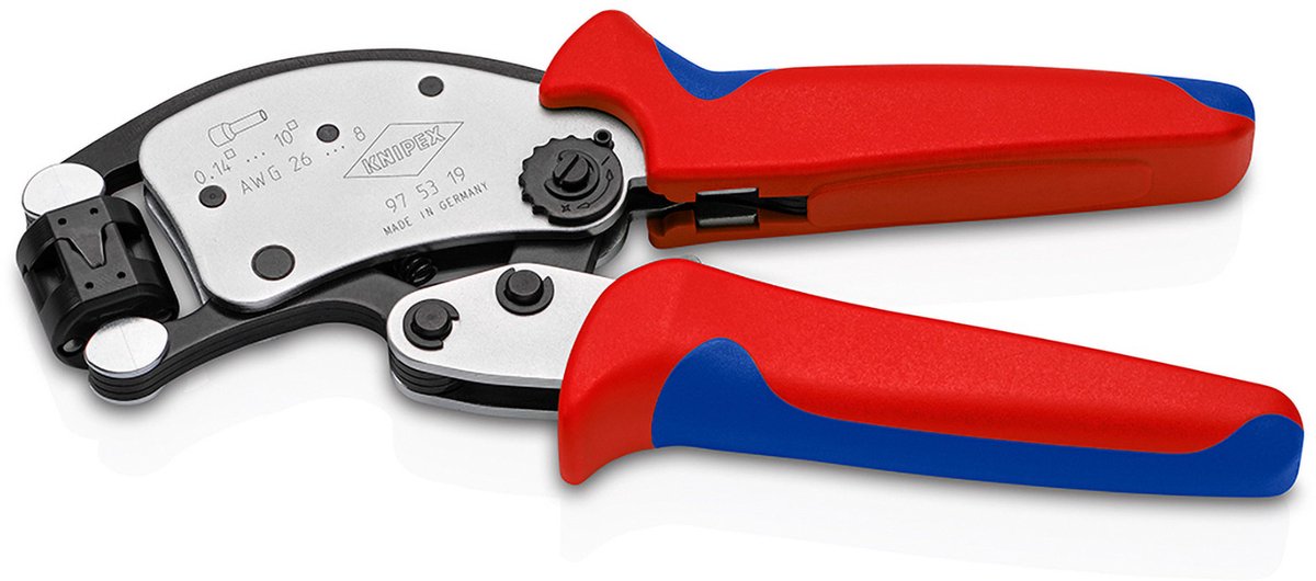 Knipex Twistor® T Crimpzange mit Trapezcrimp 97 53 19 Pinza crimpatrice