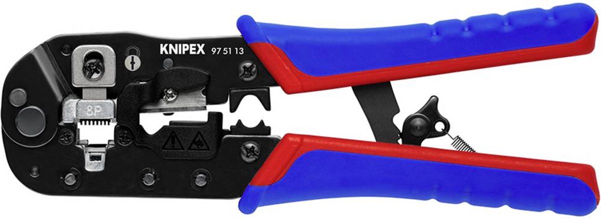 Knipex Crimpzange für RJ45-Westernstecker 97 51 13 Pinza crimpatrice