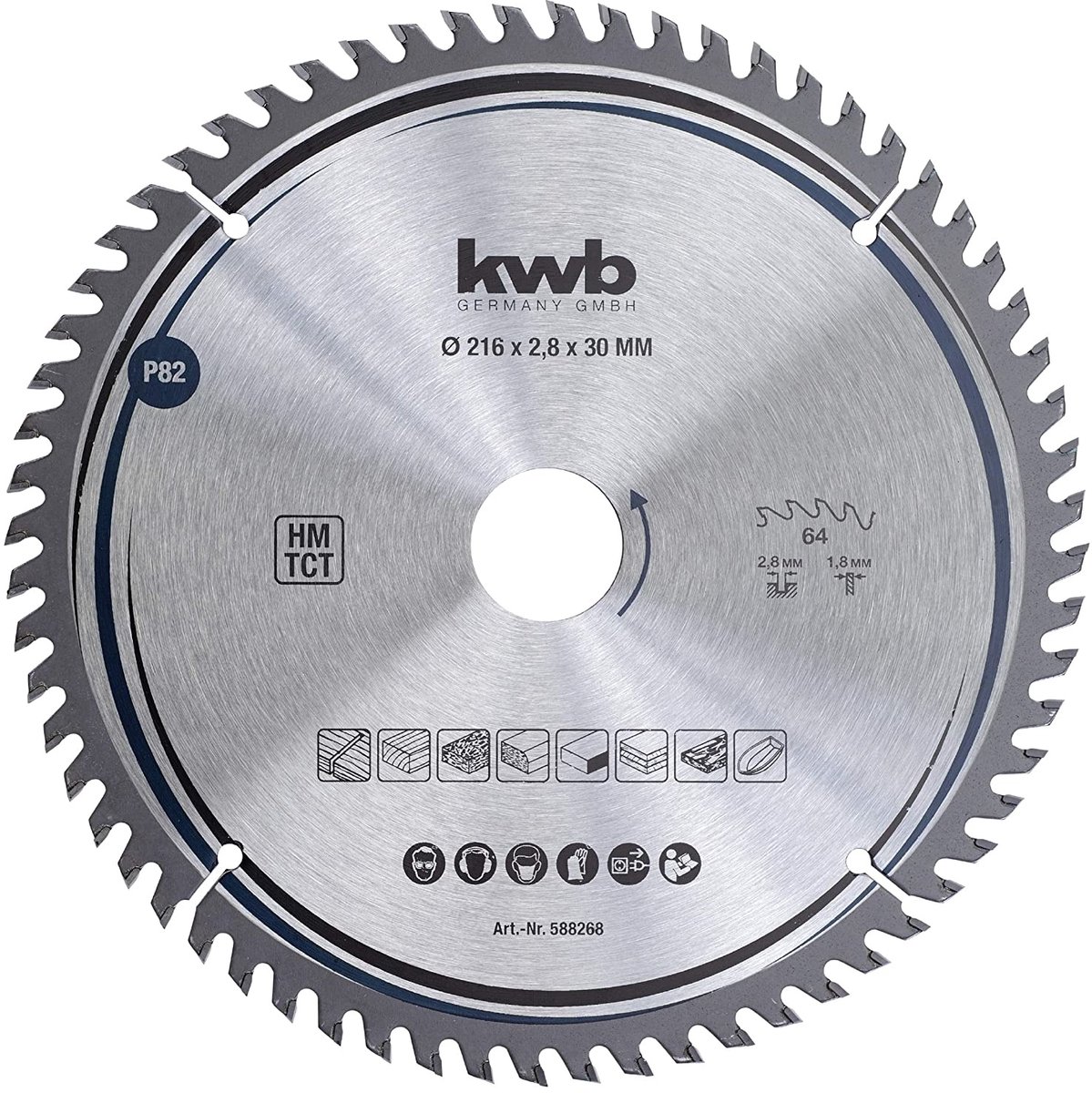 kwb 588268 Lama circolare 216 x 30 mm 1 pz.