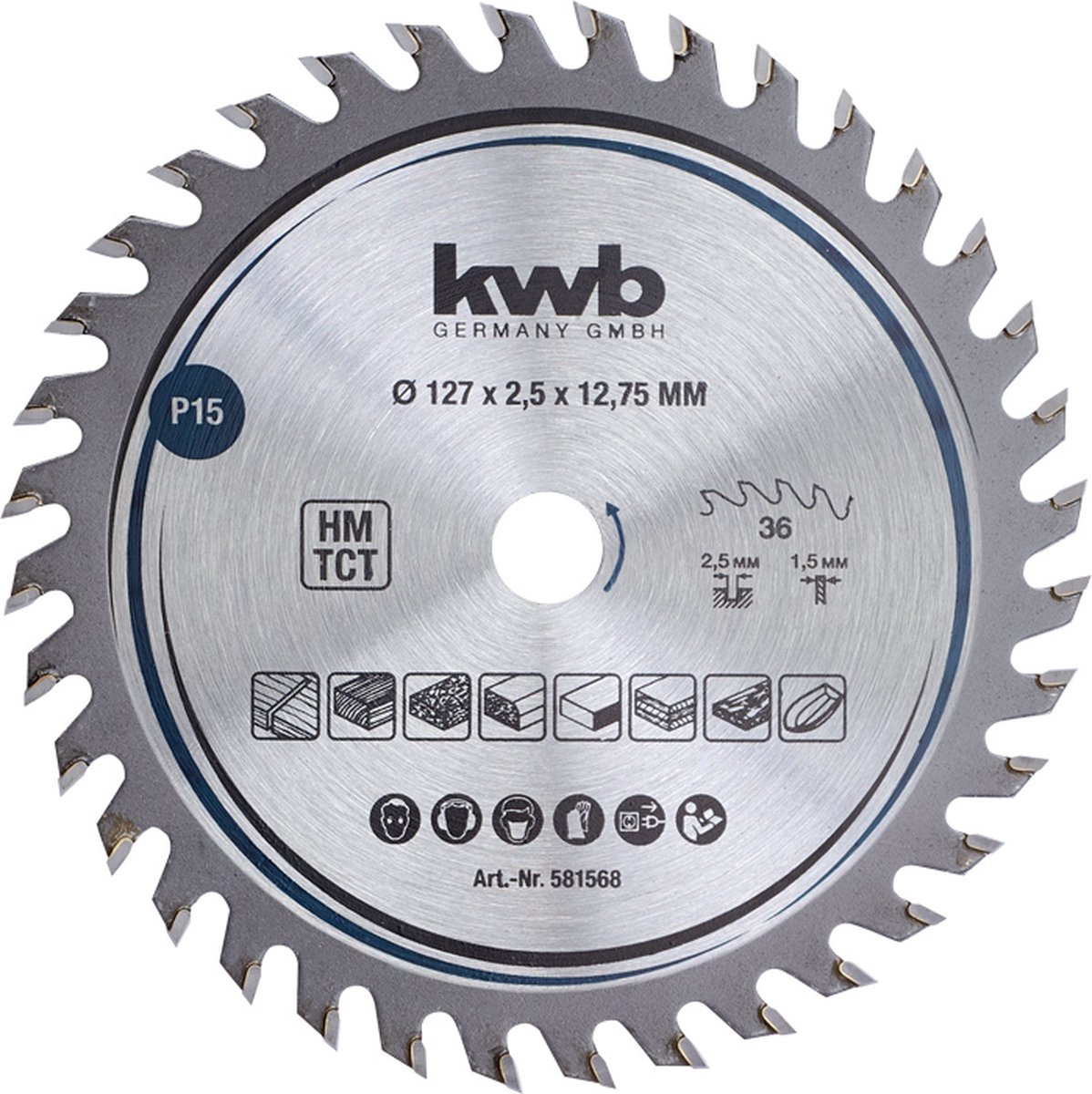 kwb 584368 Lama circolare 160 x 16 mm 1 pz.