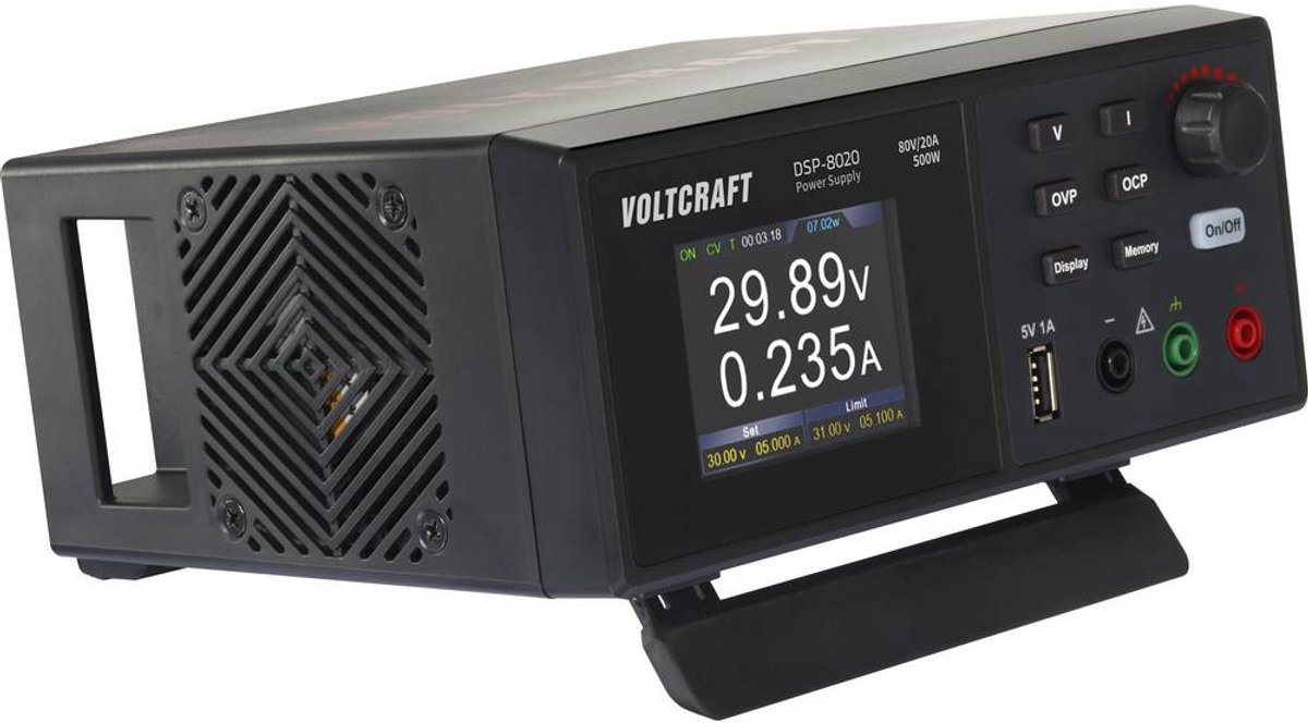 VOLTCRAFT DSP-8020 Alimentatore da laboratorio regolabile 0 - 80 0 - 20 A 500 W USB Num. uscite 1 x