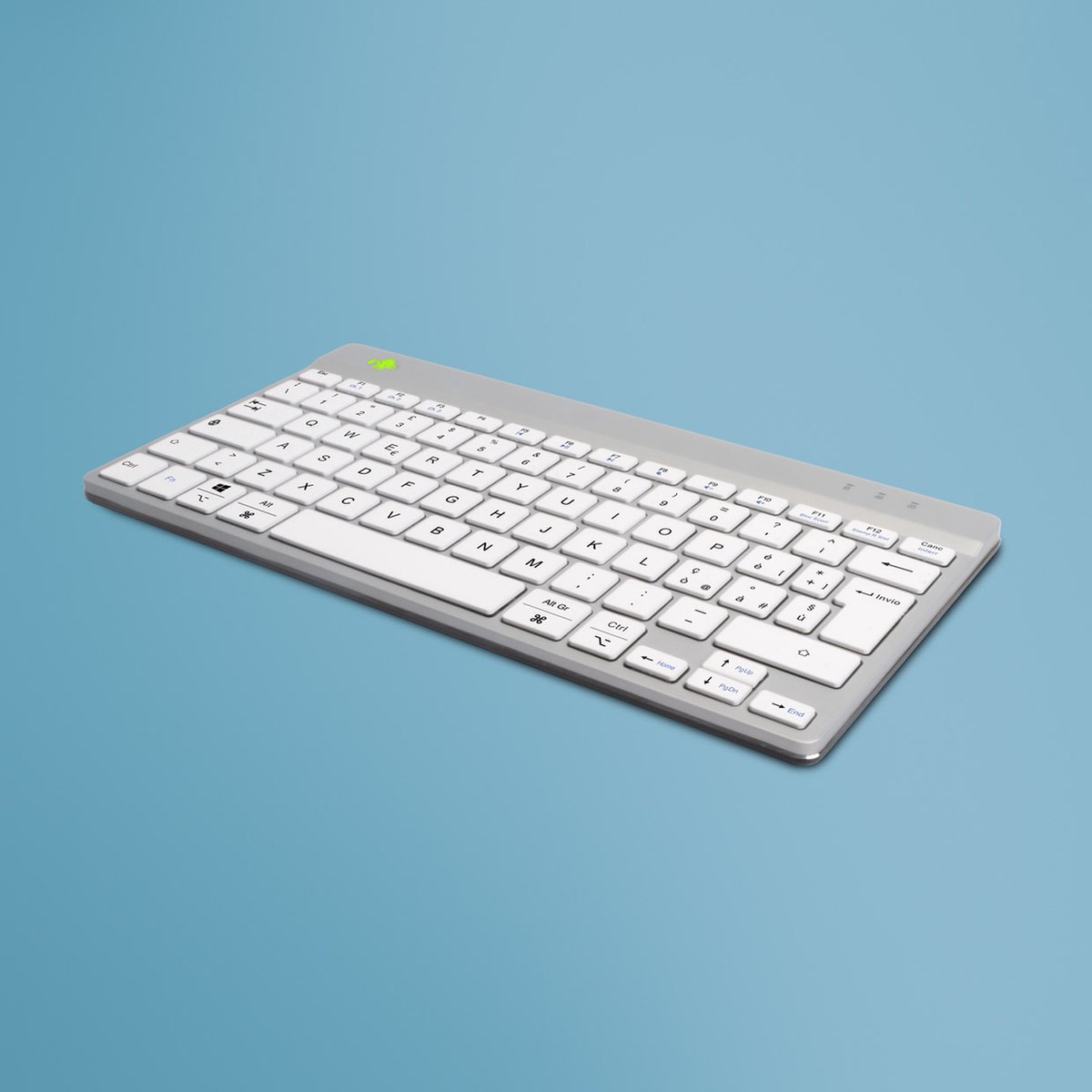 R-GO Tools Compact Break Bluetooth® Tastiera Italiana QWERTY Bianco Ergonomico