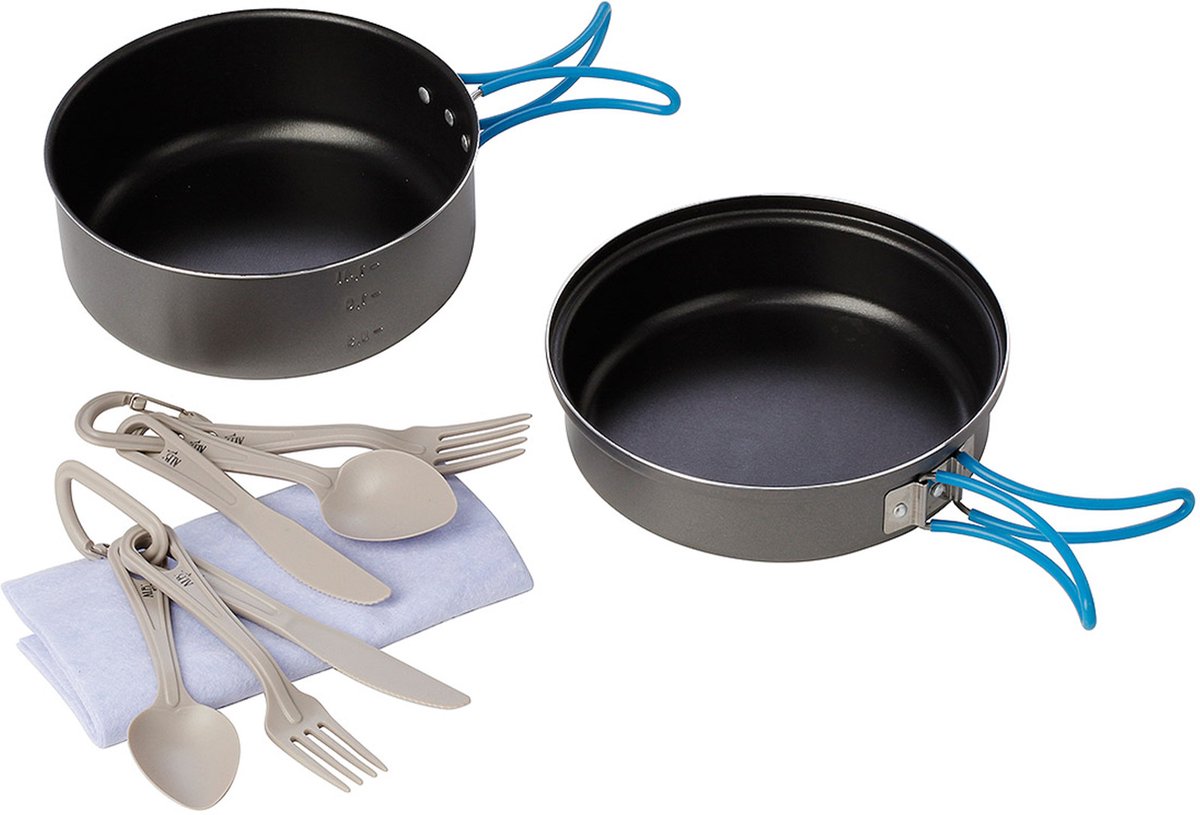 Meva Tourist dishes with cutlery SET for 2 people.