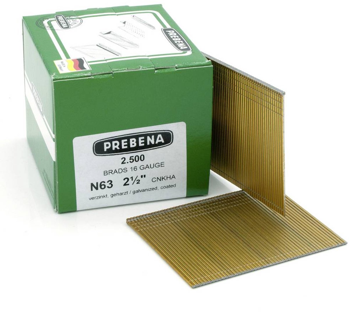 Prebena N63CNKHA Kit chiodi ribaditi Dimensione del prodotto, lunghezza 63 mm 2500 pz.