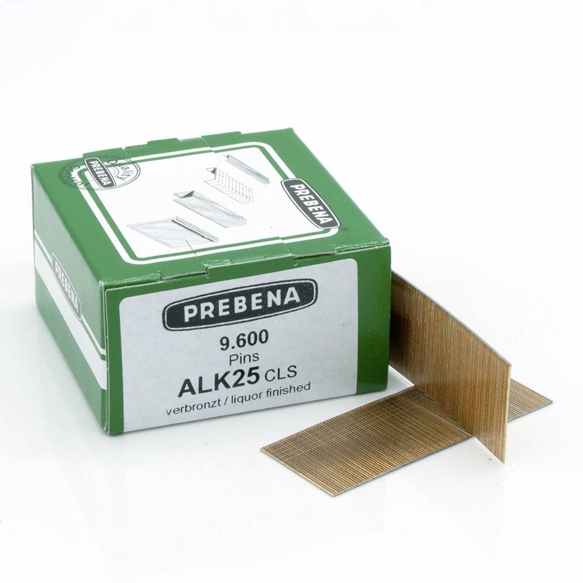 Prebena ALK25CLS Chiodi per graffette Dimensione del prodotto, lunghezza 25 mm 9600 pz.