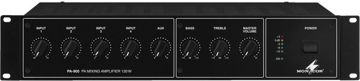 Monacor PA-900 Amplificatore PA 120 W 4 canali