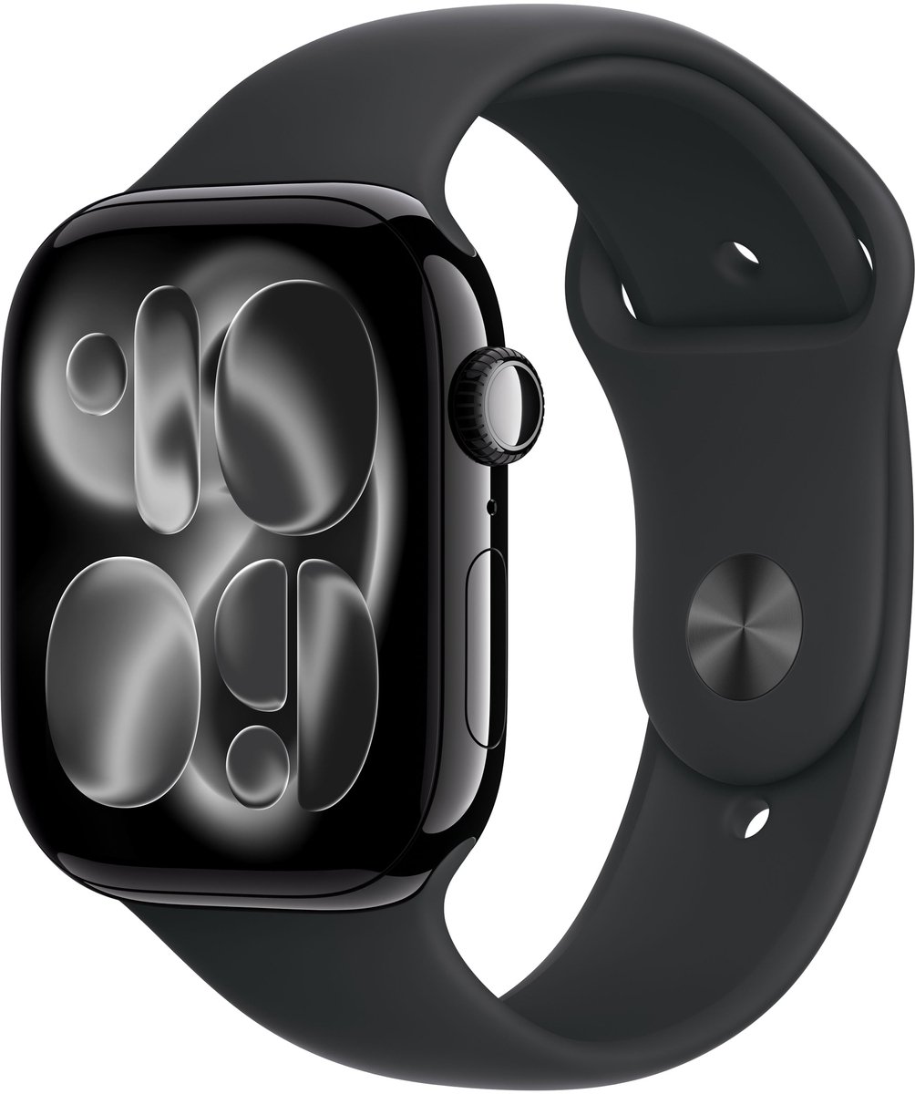Apple Watch Series 11 GPS + Cellular 46 mm Cassa in alluminio Cinturino sport Nero S/M