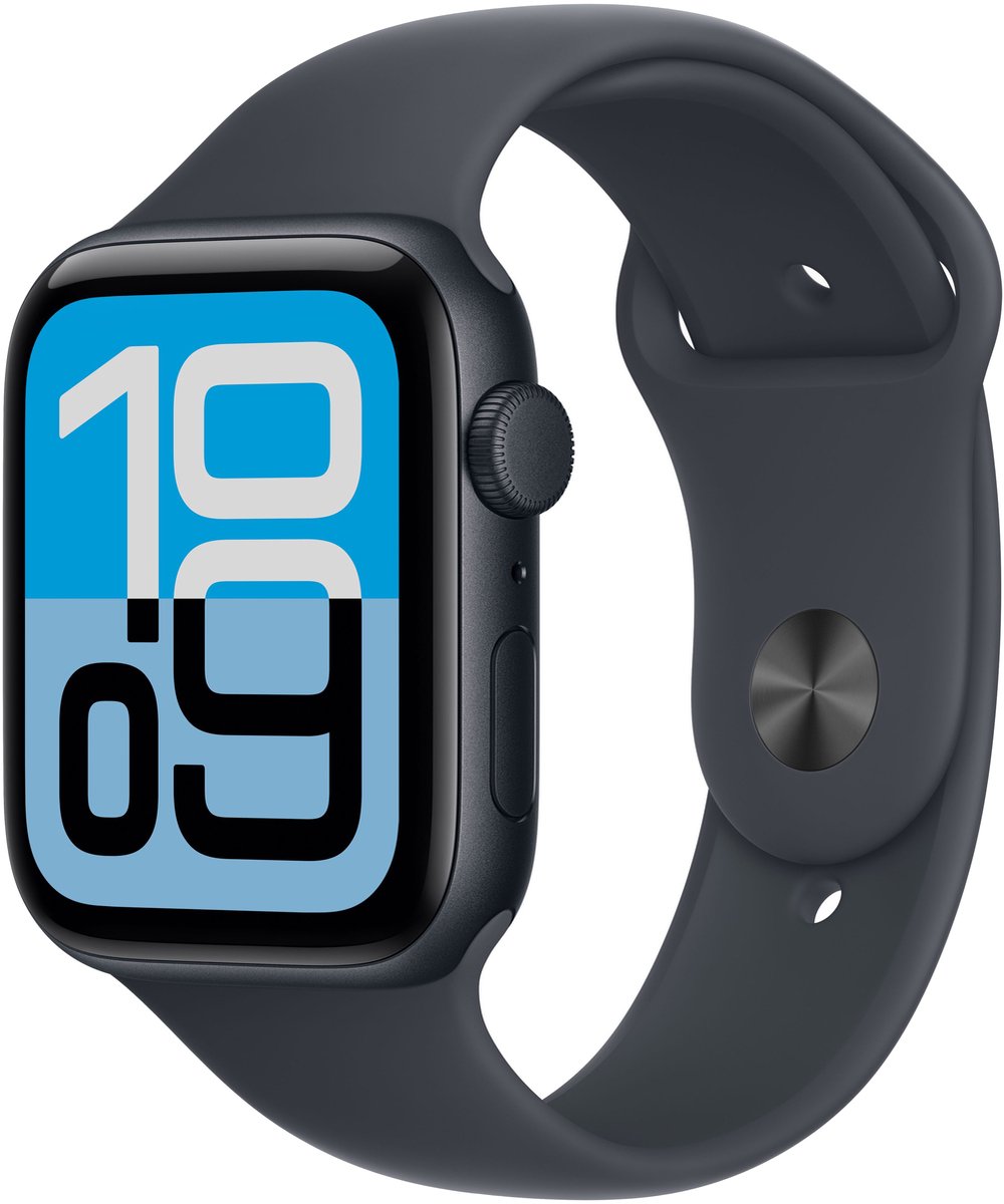 Apple Watch SE 3 GPS 44 mm Cassa in alluminio Cinturino sport Mezzanotte S/M