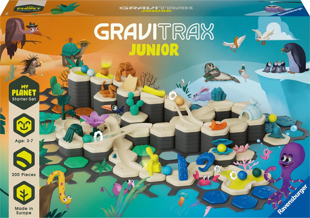 Ravensburger 27059 GraviTrax Junior Starter-Set XXL Planet