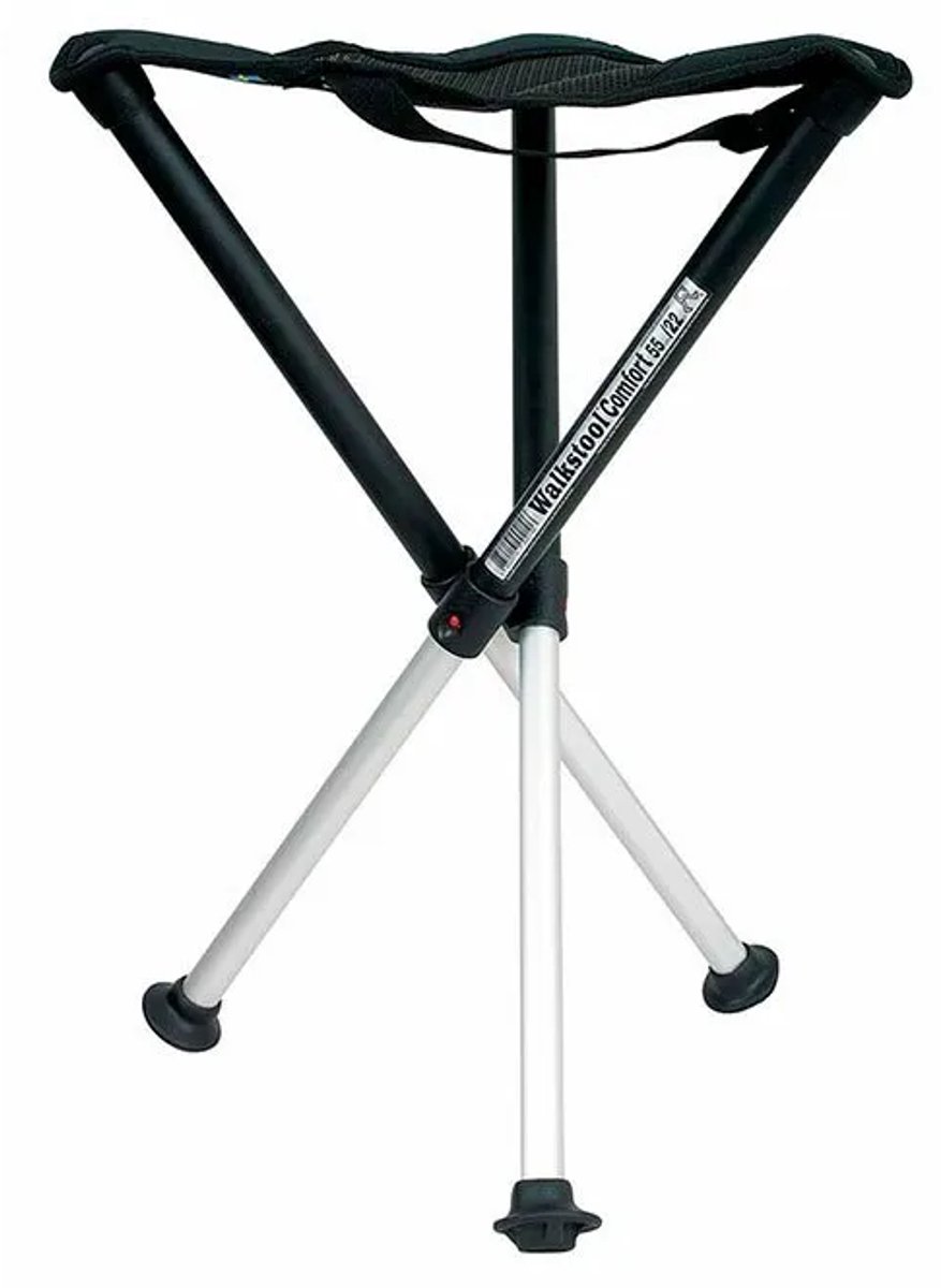 Walkstool Comfort XL Sgabello pieghevole Nero, Argento 63547 Carico (peso) (max.) 225 kg