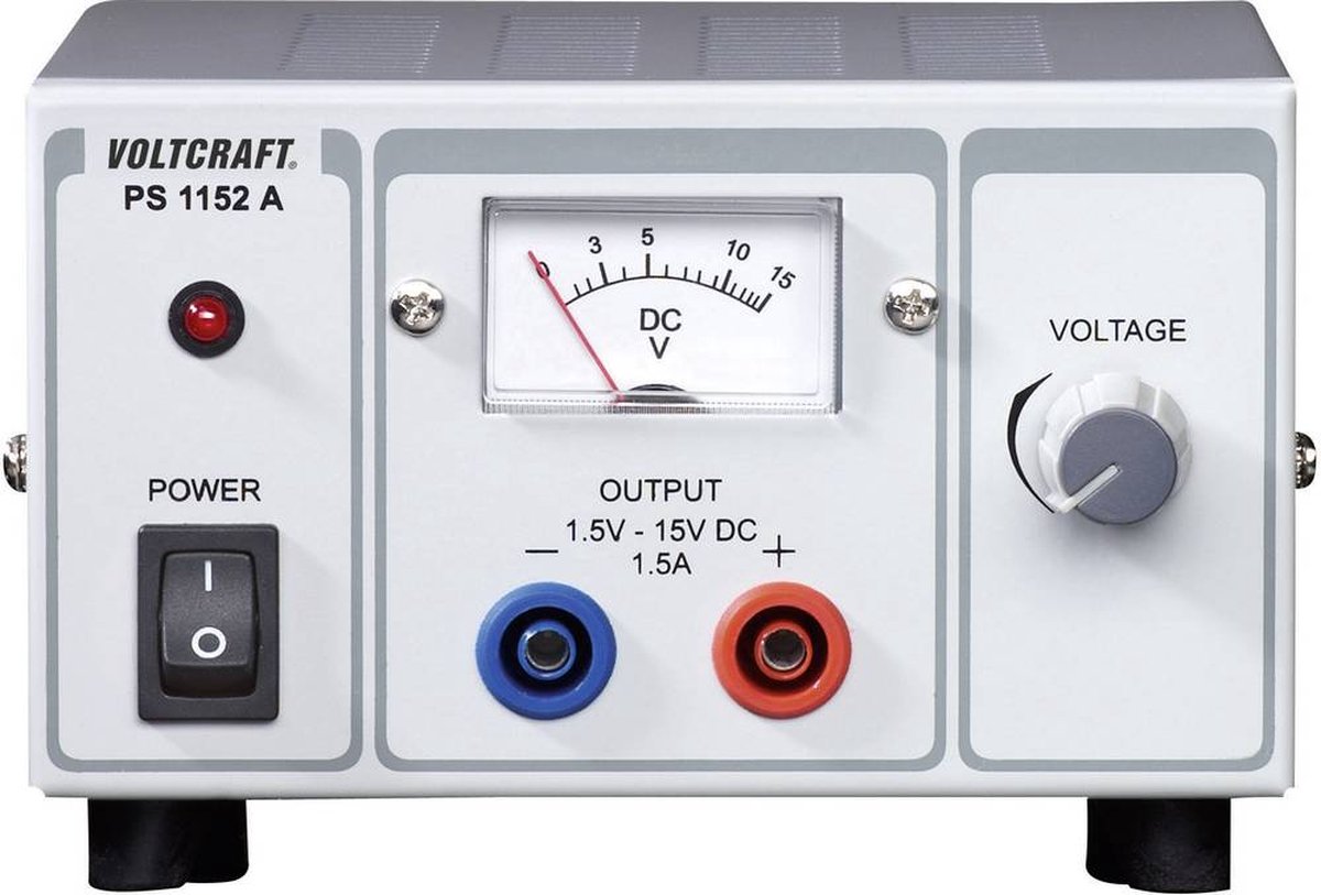 Alimentatore da laboratorio regolabile VOLTCRAFT PS-1152 A 1.5 - 15 V/DC 1.5 - 1 A 22.5 W Num. uscite 1 x