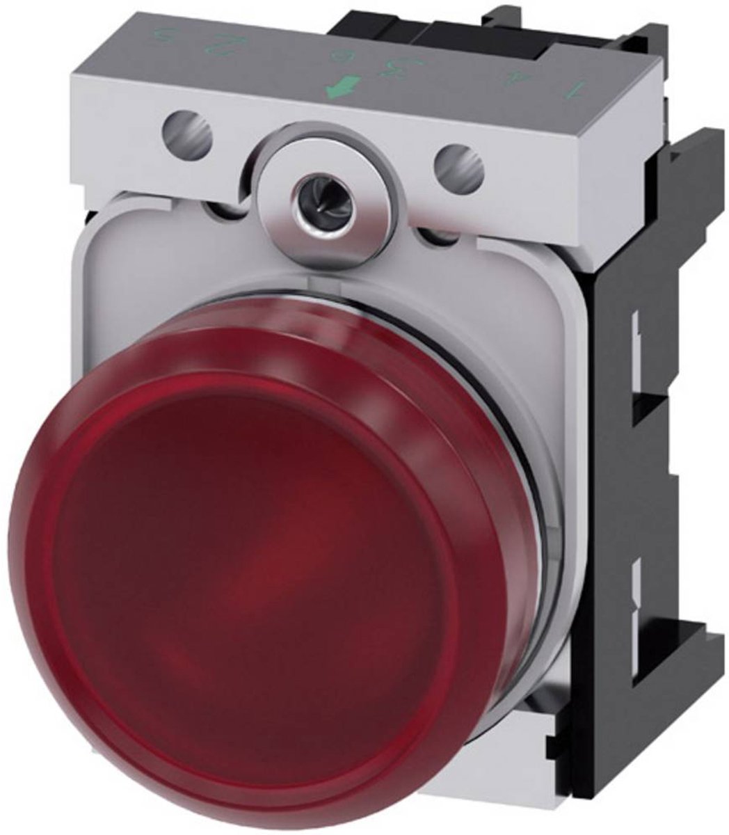 Siemens 3SU1152-6AA20-1AA0 Spia luminosa Lucido Rosso 24 V/AC, 24 V/DC 1 pz. Pezzo