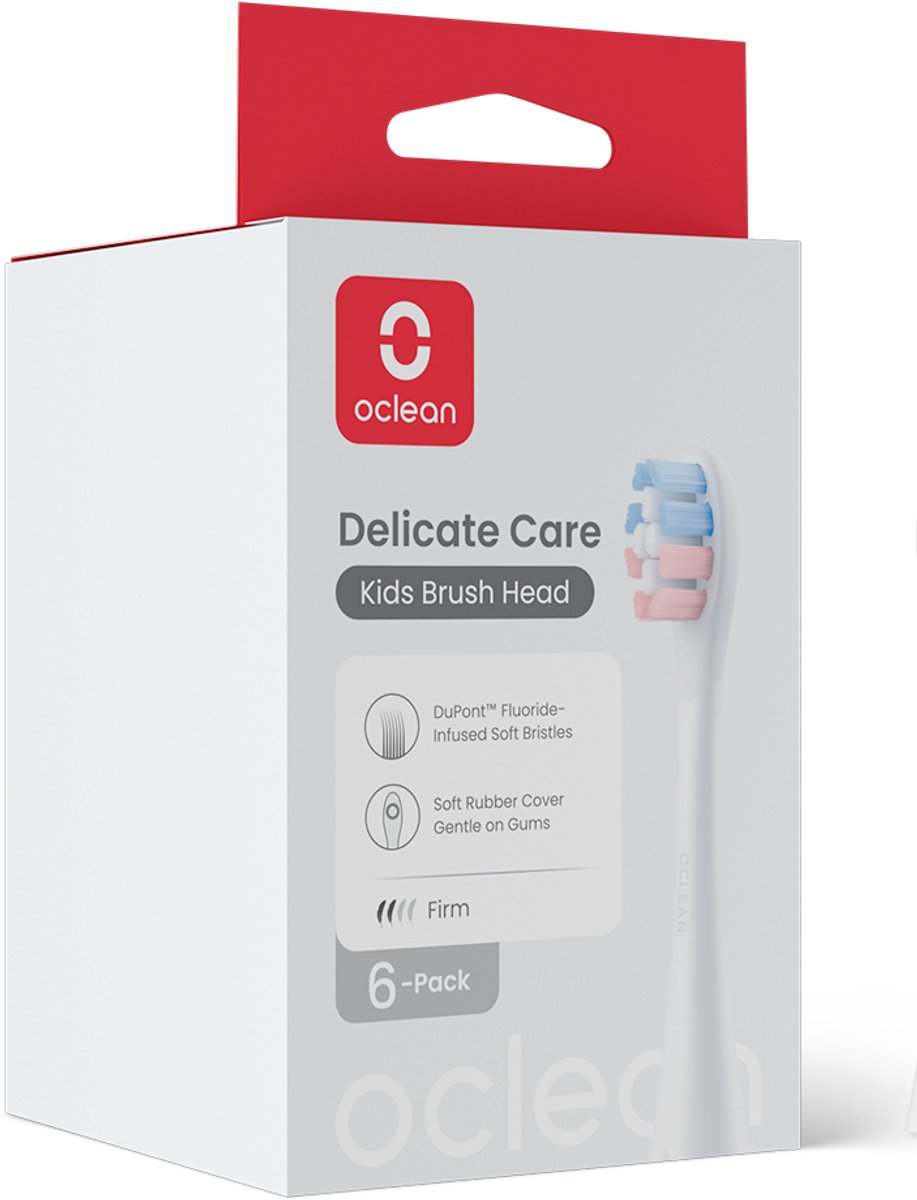 Oclean Tandbørstehoveder Brush Head Kids 6 Pack White