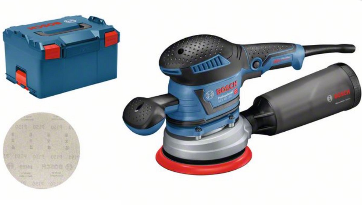 Bosch Professional Excenterschleifer GEX 40-150 in L-Boxx 060137B201 Levigatrice rotorbitale 400 W Ø 150 mm