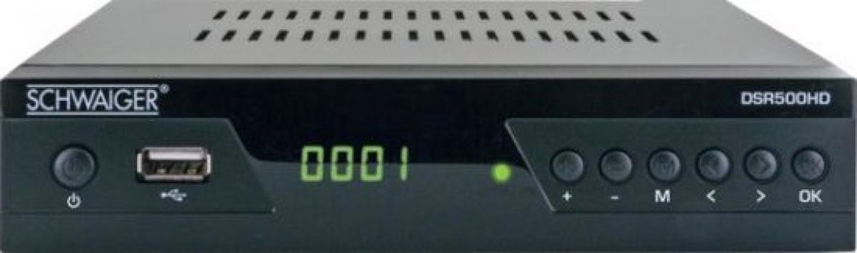 Schwaiger DSR500HD Ricevitore satellitare HD USB anteriore Numero di sintonizzatori: 1