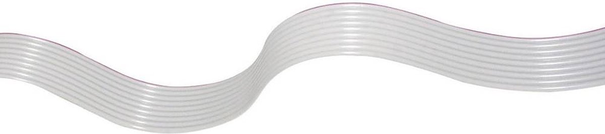 econ connect 28AWG14RM1 Cavo piatto Passo: 1 mm 14 x 0.08 mm² Grigio 30.50 m
