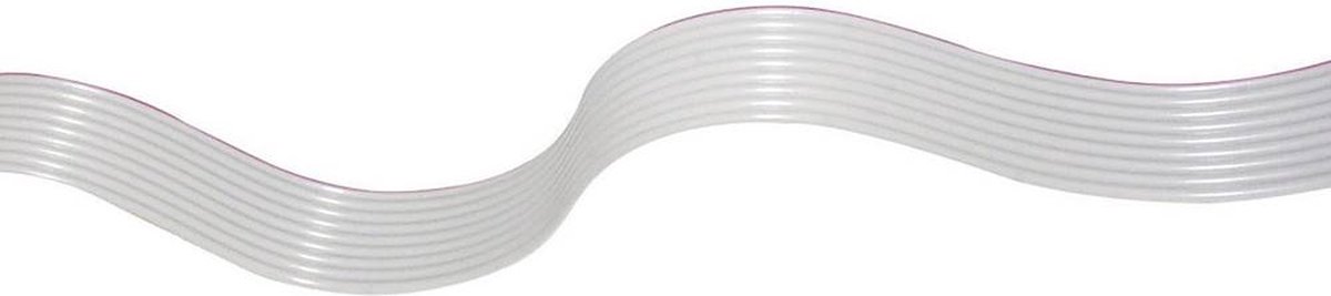 econ connect 28AWG25GR Cavo piatto Passo: 1.27 mm 25 x 0.08 mm² Grigio 30.50 m