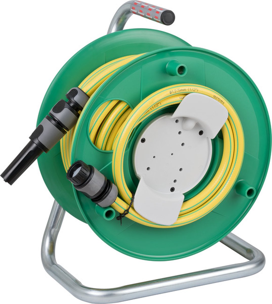 Brennenstuhl 1237130 WS32 Avvolgitubo da giardino 20 m 1/2 pollice 1 pz. Verde, Giallo