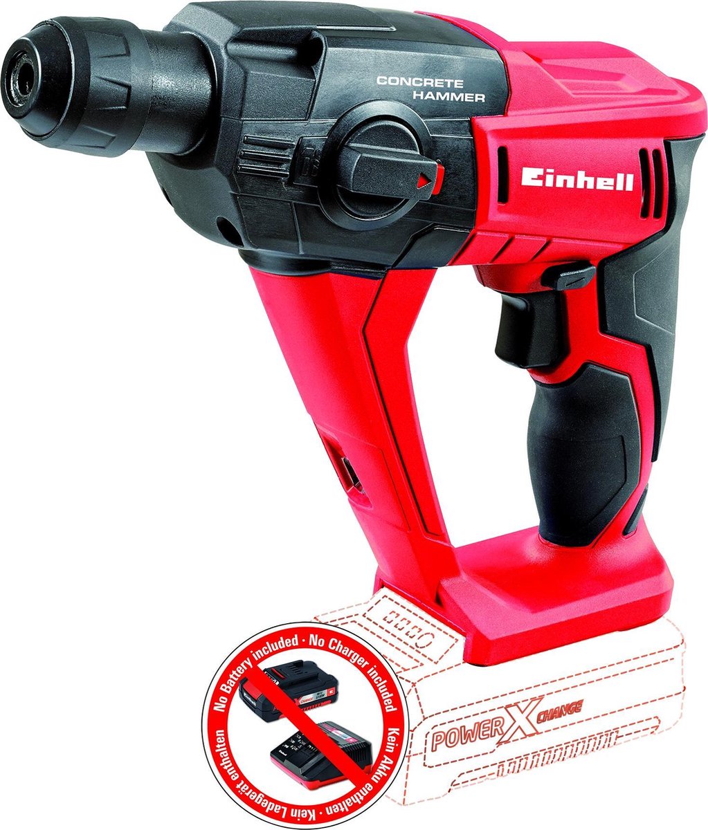 Einhell Power X-Change TE-HD 18 Li-Solo SDS-Plus-Martello perforatore a batteria 18 V Li-Ion senza batteria