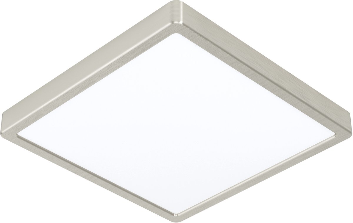 EGLO FUEVA 5 plafond 285x285 mm, 3000K, børstet stål