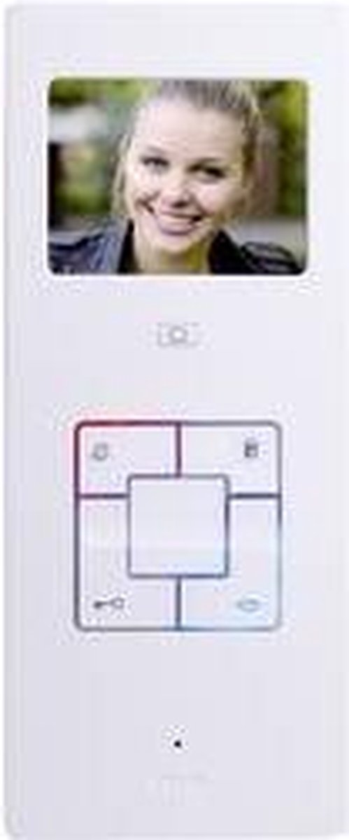 m-e modern-electronics Vistus VD603 Vistus Video citofono Cablato Unità interna Argento, Bianco