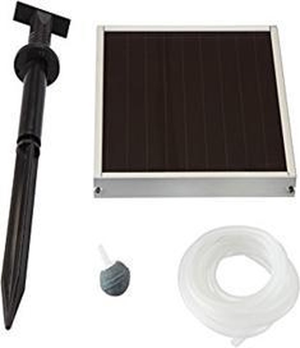 Pontec 46785 PondoSolar Air 150 Plus Ossigenatore solare per stagno e laghetto 80 l/h