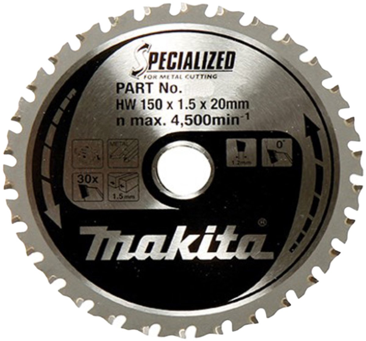 Makita B-47036 B-47036 Lama circolare 150 x 20 mm Numero di denti: 32 1 pz.