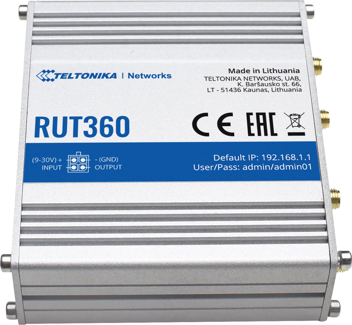 Teltonika RUT360 LTE CAT6 Industrial Cellular Router - Wireless router N Standard - 802.11n