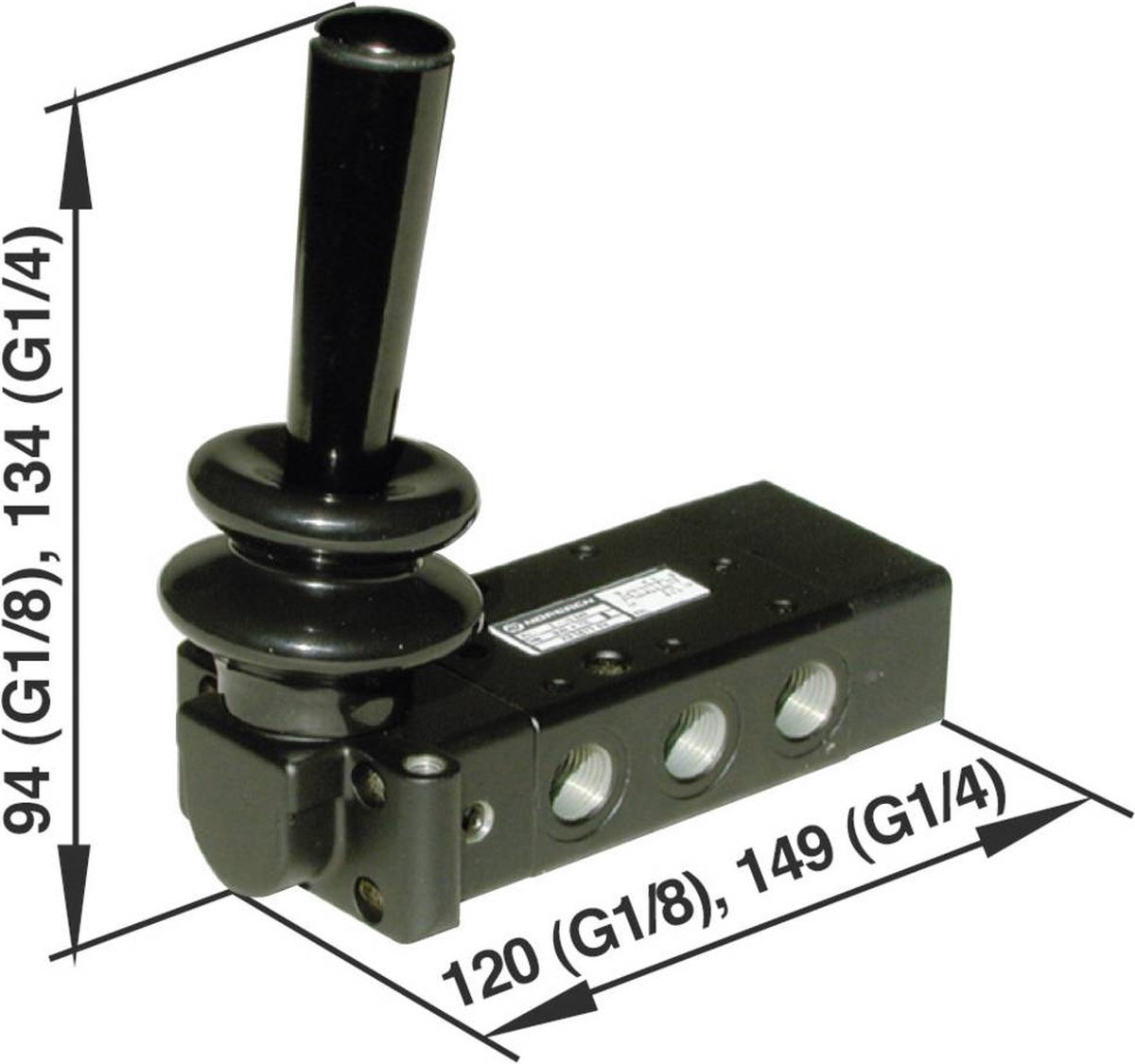 IMI NORGREN Valvola pneumatica ad azionamento meccanico X3347802 Materiale cassa Alluminio 1 pz.