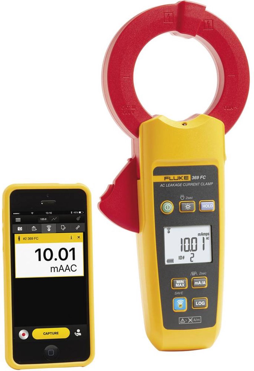 Fluke 369 FC Pinza amperometrica digitale Data logger CAT III 600 V Display (Counts): 3300