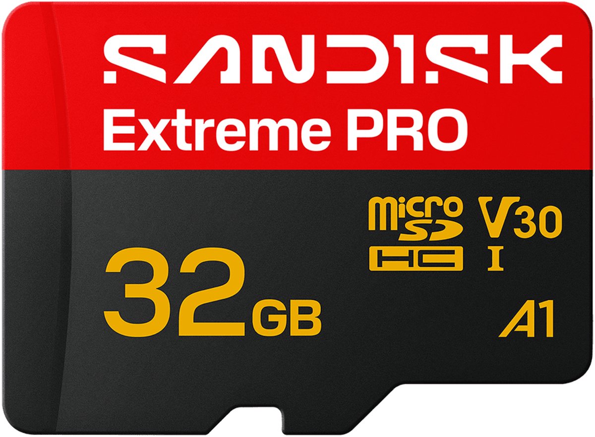 SanDisk Extreme Pro Scheda microSDHC 32 GB v30 Video Speed Class, A1 Application Performance Class, UHS-I