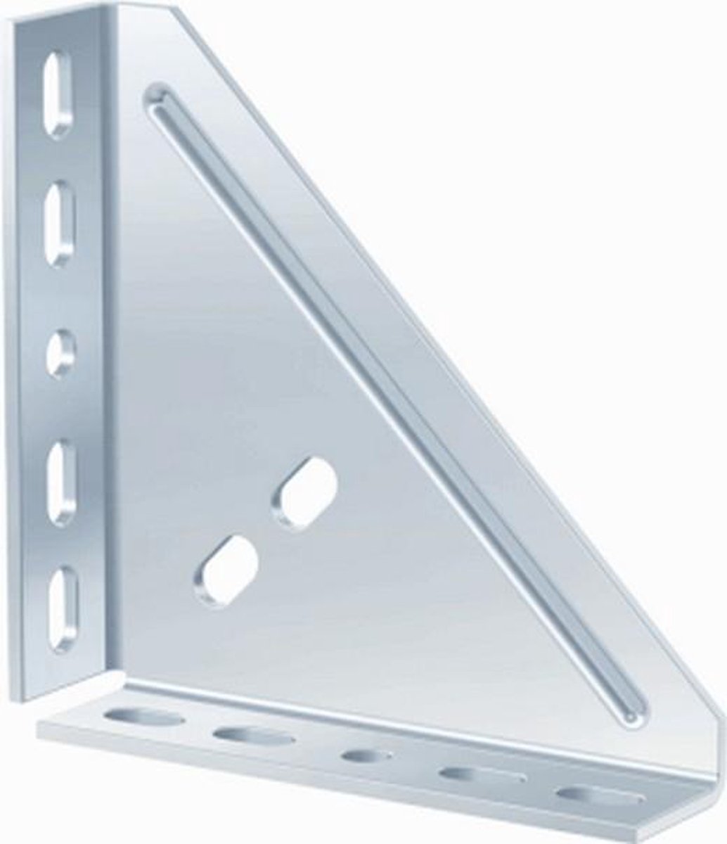 Flamco Skinnebeslag vh til hjørne 165x165x4 mm