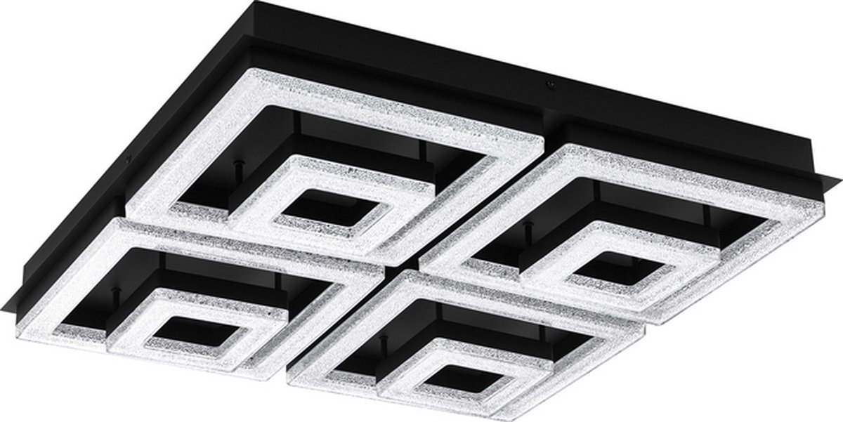 EGLO FRADELO 1 loftlampe, sort/krystal