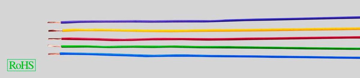 HELU 29372 Filo singolo H05V-K 1 x 1 mm² Rosso, Bianco 100 m