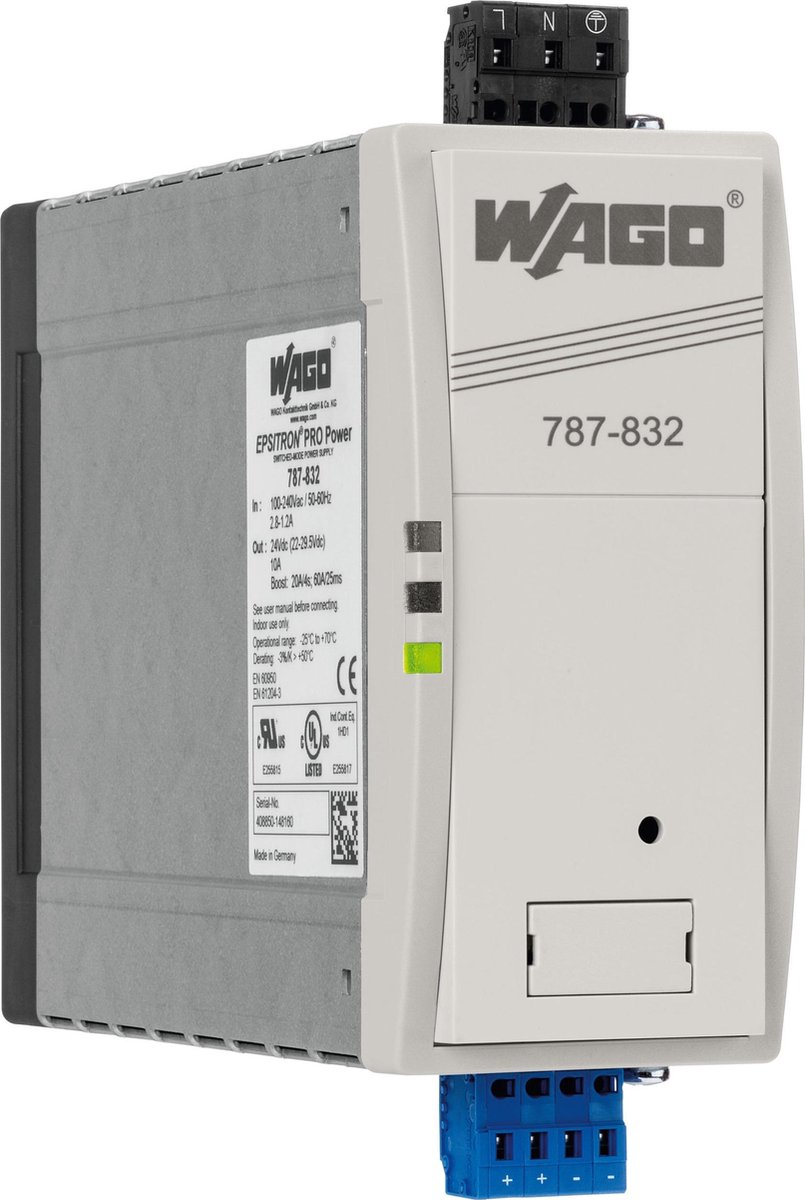Alimentatore per guida DIN WAGO EPSITRON® PRO POWER 787-832 28 V/DC 10 A 240 W 1 x