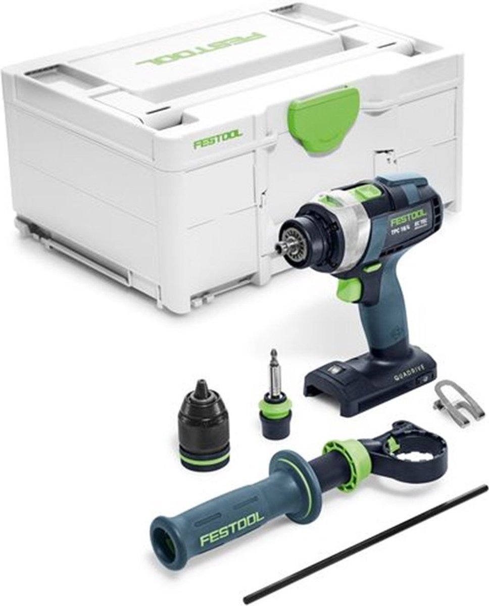 Festool TPC 18/4-Basic 575604 Trapano avvitatore a percussione a batteria 18 V senza batteria