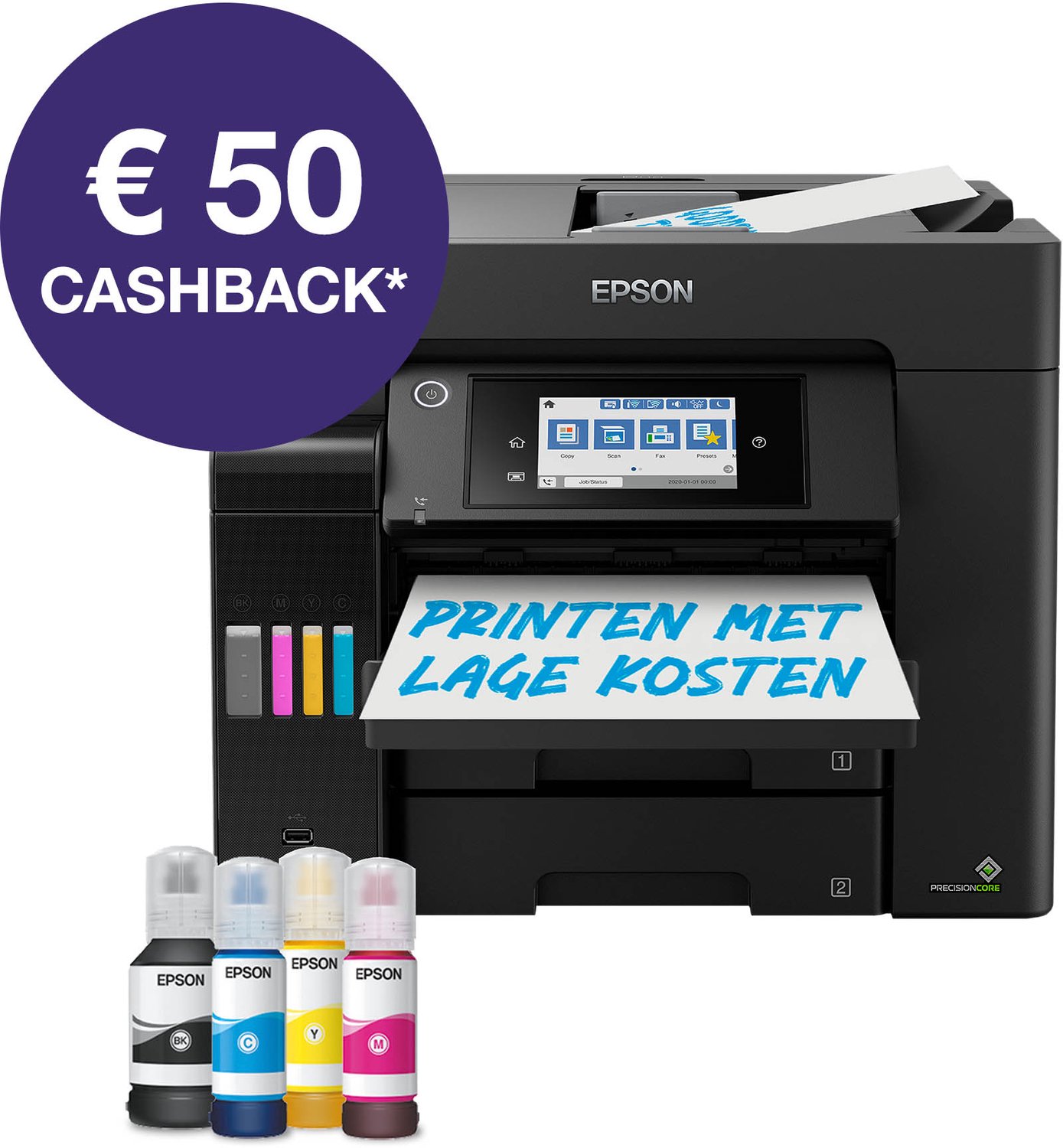 Epson EcoTank ET-5855 Multifunktion - Farve - Blæk