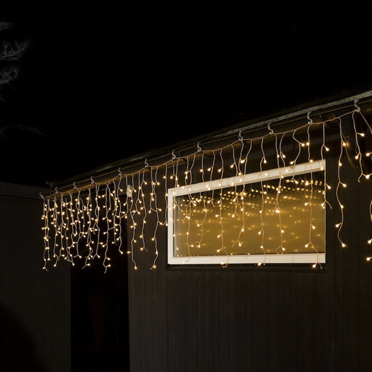 Konstsmide Tenda luminosa nevischio esterno 24 V ERP: E (A - G) 400 LED (monocolore) Ambra
