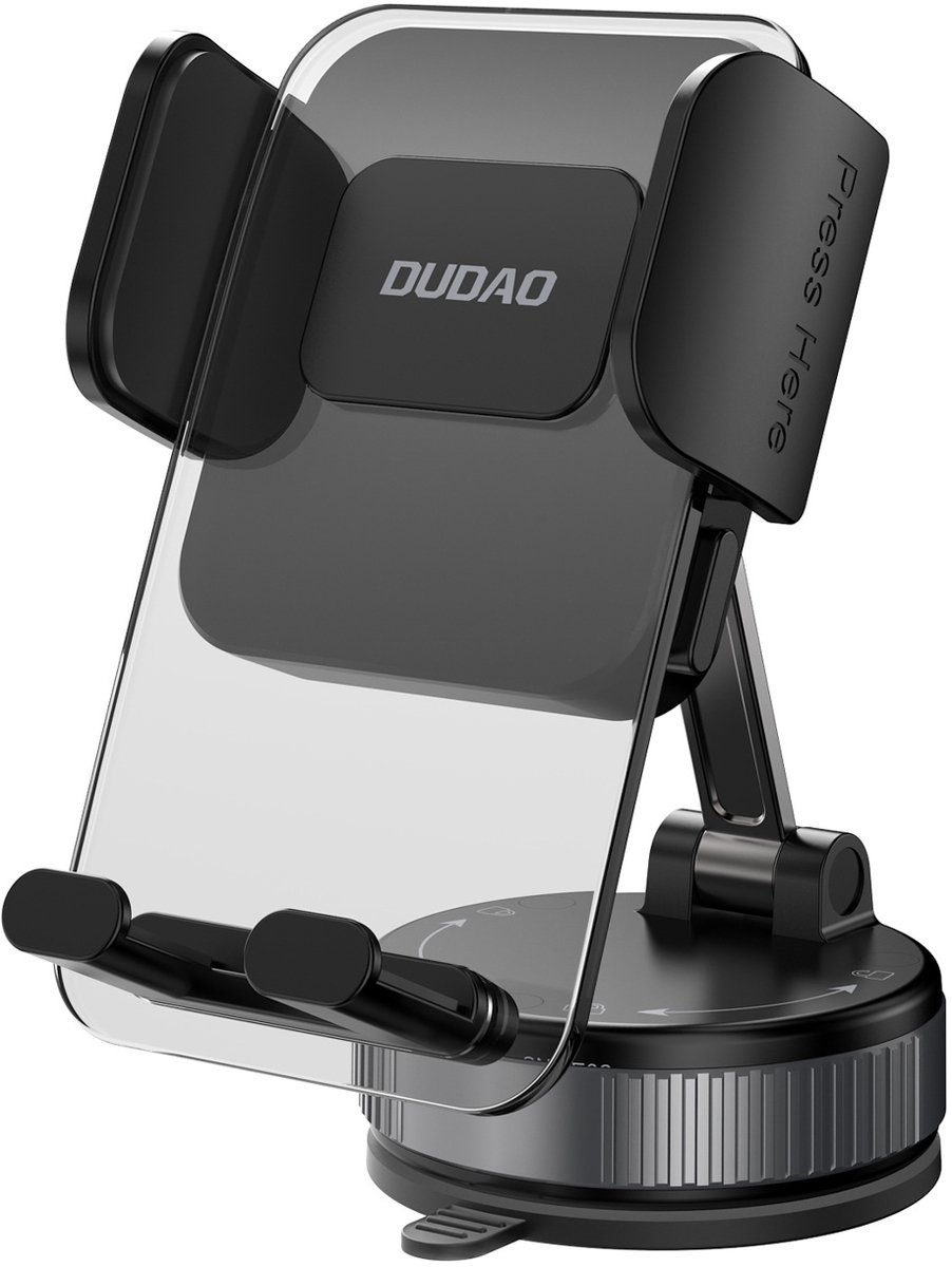 Dudao F24PLUS Car Mount with Suction Cup for Dashboard - Black