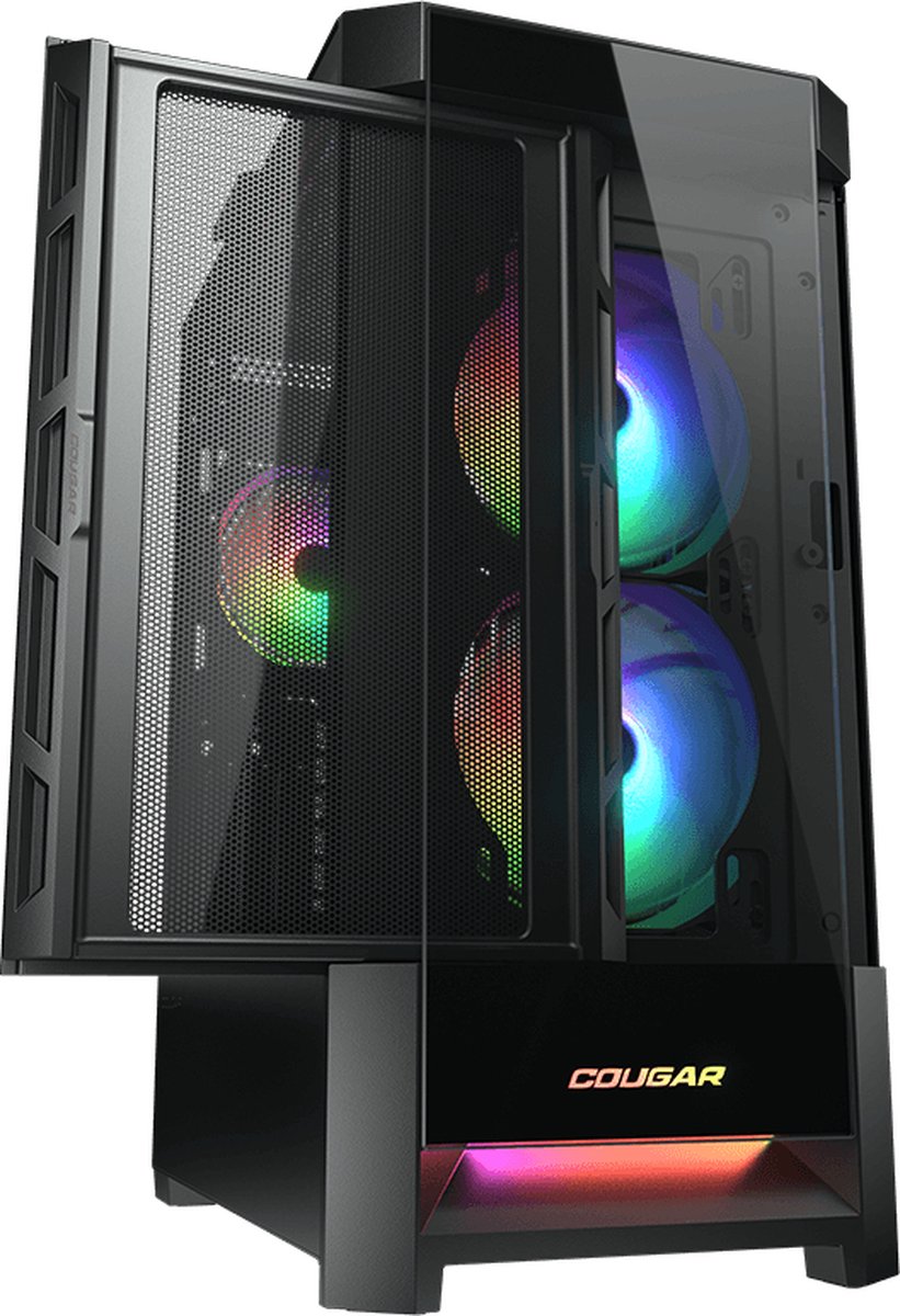 Boitier Moyen Tour ATX Cougar DuoFace RGB avec panneaux vitrés (Noir) #3POURCENT